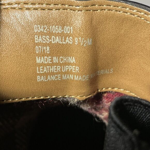 Men's Dallas Bass Ankle Boot Size 9.5 Black 79941324 - Picture 6 of 8